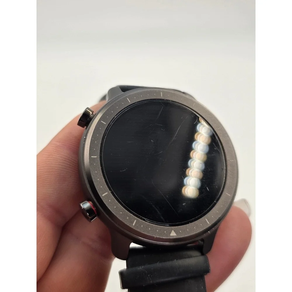 Zizo Tyme‎ Elite Smartwatch Black Silicone Band Fitness Tracker Round Case